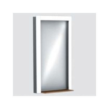 Зеркало Ifo Sjoss RK3320-45020 45.7 х 76.2 см, корпус - белый, полочка - тик