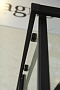 Душевой уголок Cezares Eco 100х100 см ECO-O-A-2-100-C-NERO профиль черный, стекло прозрачное - 4 изображение