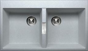 Мойка кухонная Tolero Loft TL-862 474018 серый металлик
