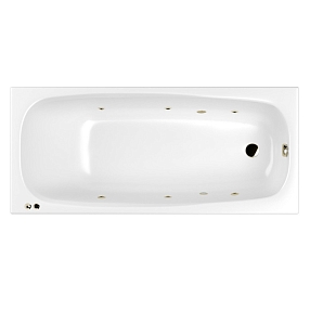 Акриловая ванна 180х80 см Whitecross Layla Slim Soft 0122.180080.100.SOFT.BR с гидромассажем