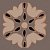 Керамическая плитка Kerama Marazzi Вставка Анвер 12 коричневый 4,85х4,85