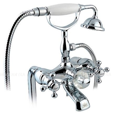 Смеситель напольный Timo Nelson 1900/00Y chrome для ванны и душа, хром - изображение 3