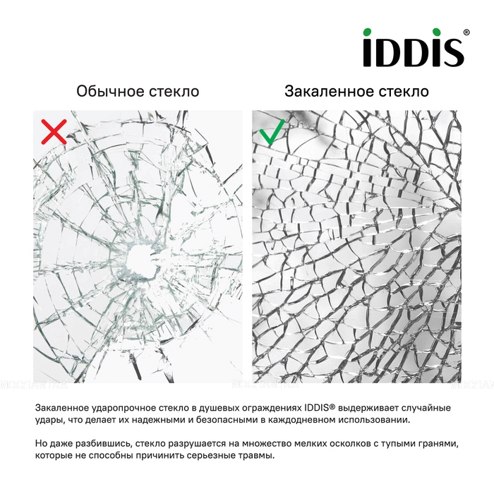 Душевая перегородка IDDIS 100x195 (SLI8GS0i23) - изображение 3