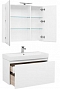 Комплект мебели для ванной Aquanet Йорк 100 белый - 3 изображение