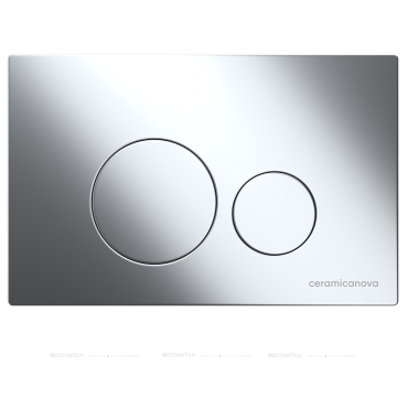 Комплект подвесной безободковый унитаз Ceramica Nova Forma + инсталляция с клавишей смыва, хром глянцевый CN3009_1001CH_1000 - 3 изображение