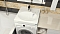 Раковина Paulmark Mond над стиральной машиной, белая, 60х55, с комплектом PM720431 - изображение 2