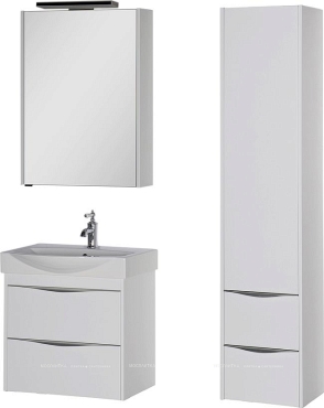 Комплект мебели для ванной Aquanet Франка 65 белый - 5 изображение