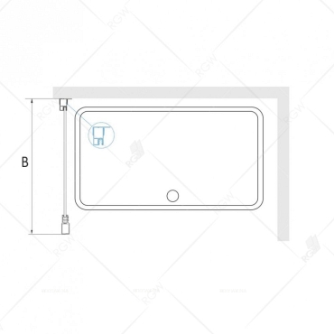 Душевой уголок RGW CL-48 В 32094882-14 120x80 см дверь раздвижная стекло прозрачное черный - 3 изображение