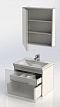 Комплект мебели для ванной Aquanet Порто 60 белый Como - 6 изображение