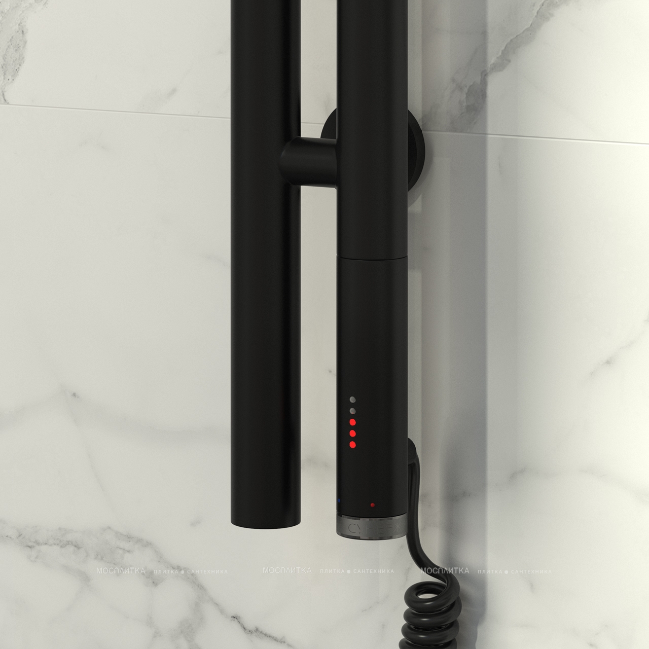 Полотенцесушитель электрический Сунержа Нюанс 2.0 120х8,5 см 31-0543-1253 матовый черный - изображение 3