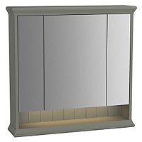 Зеркальный шкаф Vitra Valarte 62232 80 см, с LED подсветкой, цвет - серый матовый1