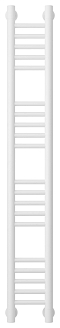Полотенцесушитель водяной Сунержа Богема+ 120х15 см 30-0220-1215 матовый белый - 2 изображение