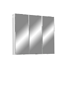 Зеркальный шкаф Stella Polar Концепт Парма 75 SP-00000061 75 см, 3 двери, белый