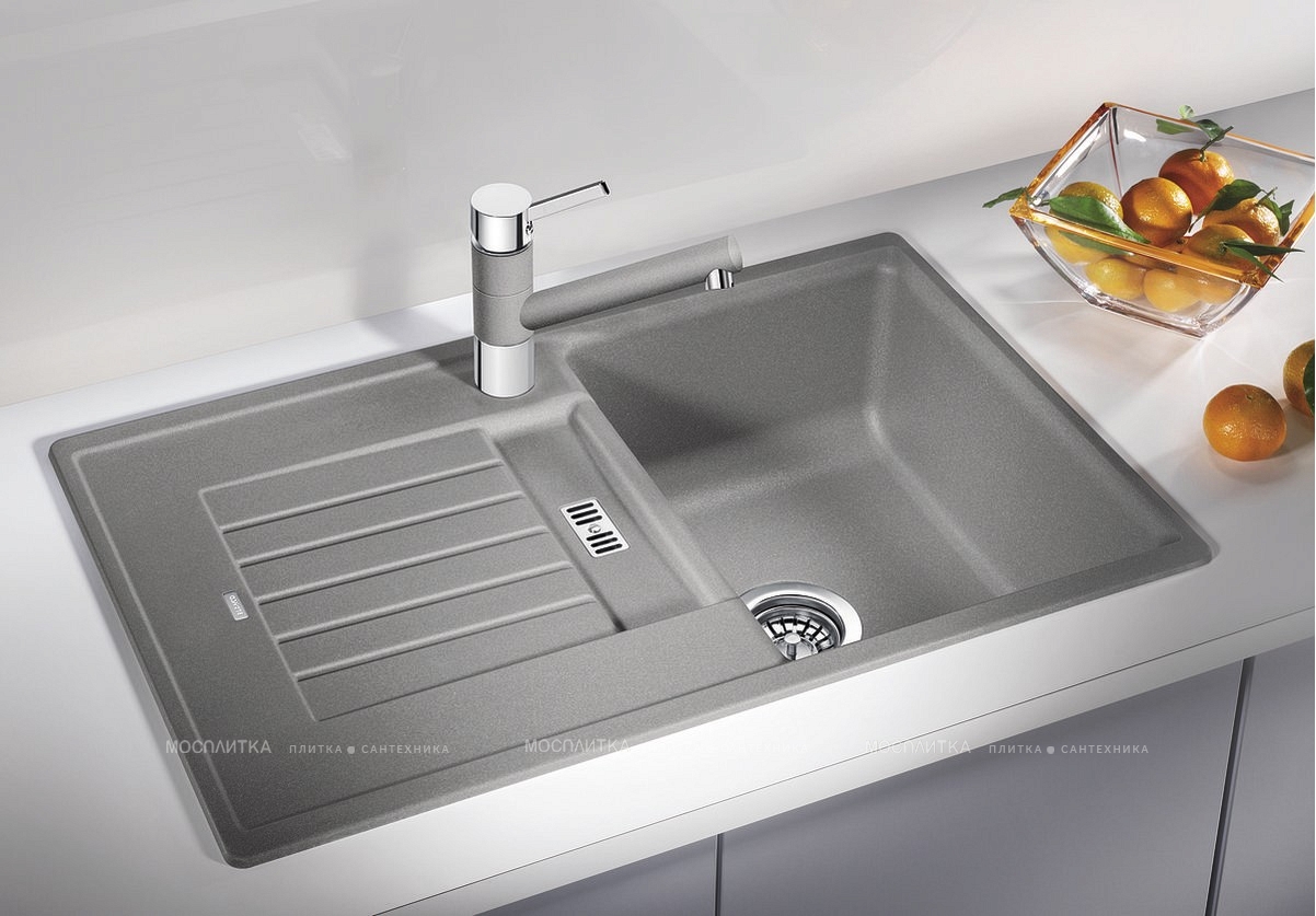 Кухонная мойка Blanco Zia 45 S 517416 серый беж - изображение 2