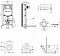Комплект подвесной безободковый унитаз Jacob Delafon Struktura E21747RU-00 с сиденьем микролифт + система инсталляции с кнопкой белой - изображение 2