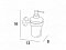 Дозатор для мыла Inda Gealuna A10120CR03, настенный - изображение 2