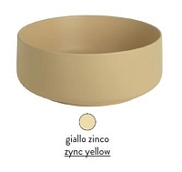 Раковина ArtCeram Cognac Countertop COL004 12; 00 накладная - giallo zinco (желтая цинк) 35х35х16 см