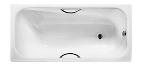 Чугунная ванна Wotte 160х75 см Start 1600x750UR c ручками, белая