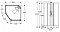 Душевая кабина IDO Showerama 8-5 90x90 стекло прозр., проф. серебристый - 14 изображение
