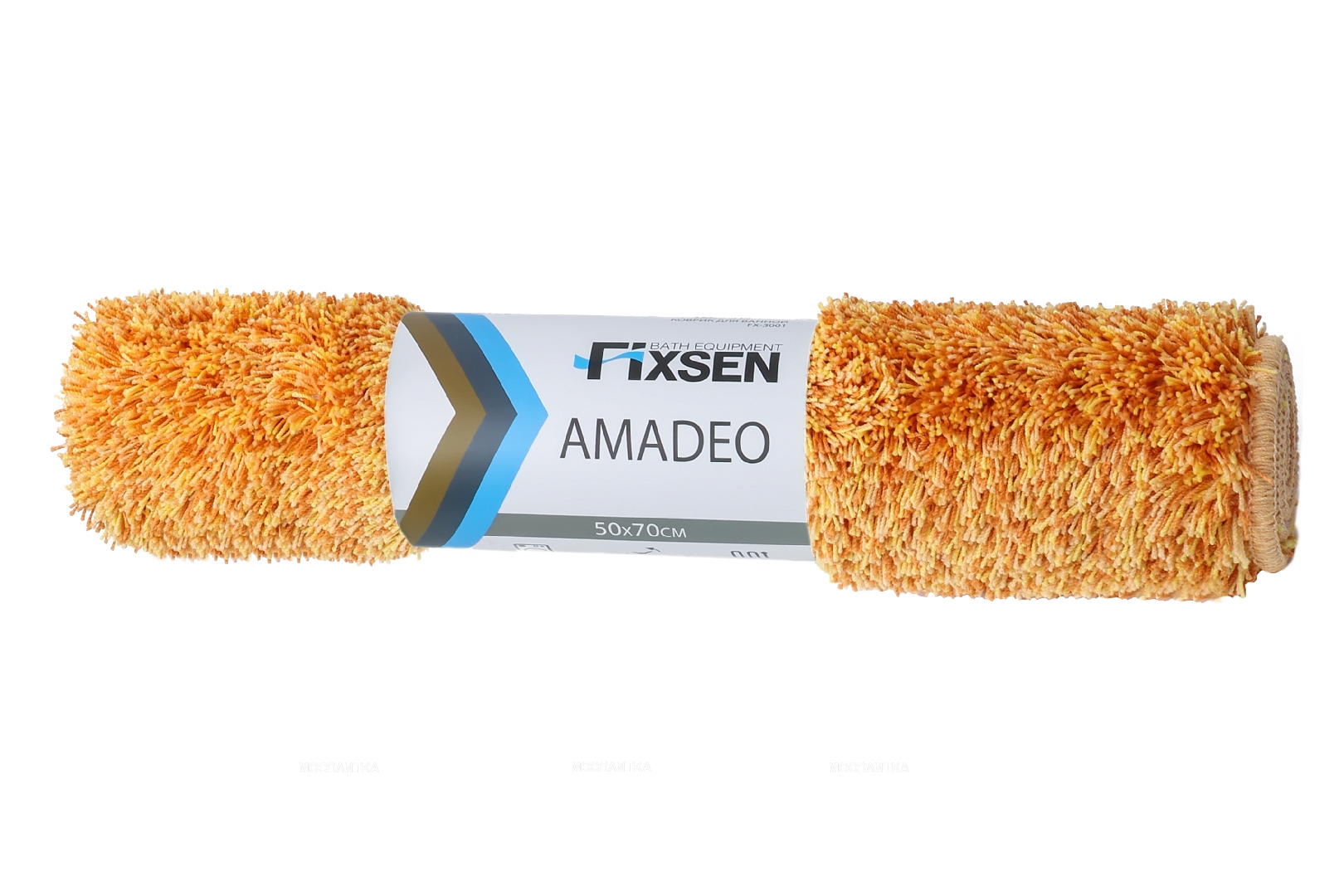 Коврик для ванной Fixsen Amadeo 1-ый оранжевый, 50х70 см. FX-3001G - изображение 3