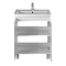 Тумба с раковиной Briz Мальта 70 см, белый глянец - изображение 3
