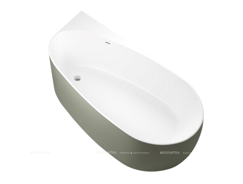 Акриловая ванна Allen Brau Priority 170x80 2.31002.21/CGM белый матовый/цементно-серый - 2 изображение