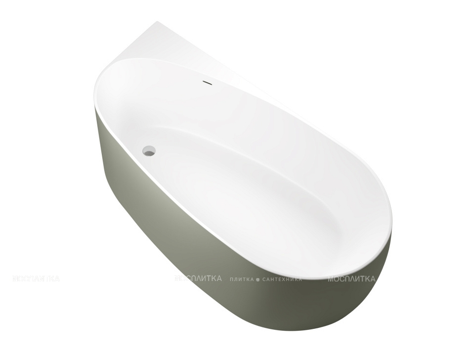 Акриловая ванна Allen Brau Priority 170x80 2.31002.21/CGM белый матовый/цементно-серый - изображение 2