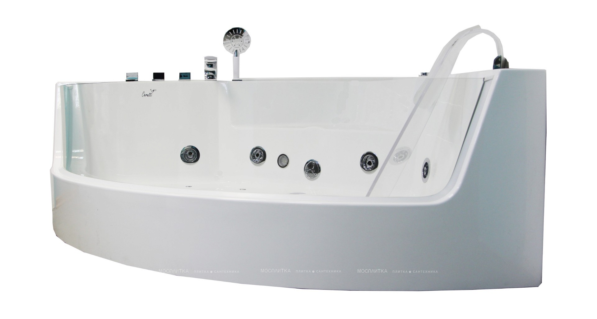 Акриловая ванна Ceruttispa 150x150 гидромассажная C-401 - изображение 4