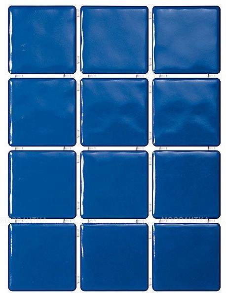 Плитка Бриз синий, полотно 30х40 из 12 частей 9,9х9,9
