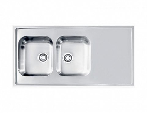 Кухонная мойка Alveus Classic Pro 100 1130474 нержавеющая сталь в комплекте с сифоном