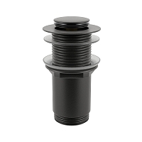Донный клапан для раковины Wellsee Drainage System 182135000, матовый черный, без перелива