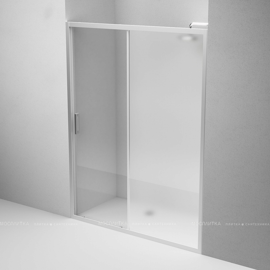 Душевая дверь Am.Pm Gem W90G-150-1-195MT 150 см,стекло прозрачное, профиль матовый хром - изображение 5