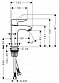 Смеситель для раковины Hansgrohe Metris 31088000 - 4 изображение