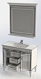 Комплект мебели для ванной Aquanet Селена 105 белый/серебро 3 ящика, 2 двери - изображение 7