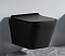 Унитаз подвесной безободковый Azario Teramo AZ-052-MB с крышкой-сиденьем микролифт, матовый черный - изображение 2