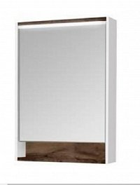 Зеркальный шкаф Aquaton Капри 1A230302KPDB0 60 x 85 см с подсветкой, цвет таксония темная