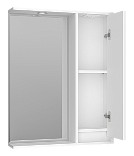 Зеркальный шкаф Brevita Balaton 65 см BAL-04065-01-П правый, с подсветкой, белый