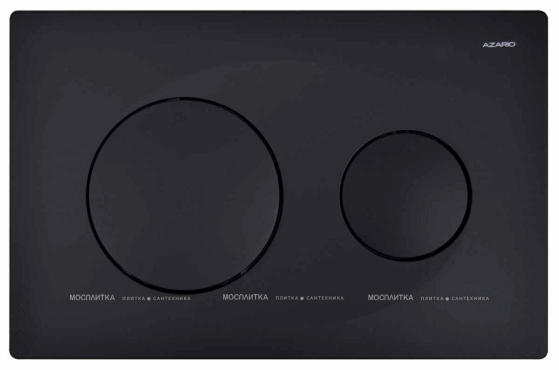 Комплект подвесной безободковый унитаз Azario Grado AZ-8010-1000+AZ-8200-0013+AZ-0046N-MB с микролифтом + система инсталляции с кнопкой смыва черный матовый - 5 изображение