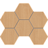 Керамогранит Estima Мозаика CW04 Hexagon 25x28,5 непол. 