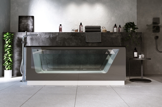 Акриловая ванна Aima Design Neo 170*75 2 стекла (матовое серое) - 2 изображение