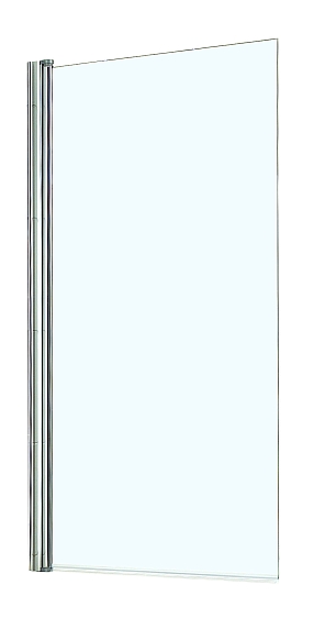 Душевая шторка на ванну Azario Merrit 80х140 см AZ-NF6211-1 800 профиль серебро, стекло прозрачное