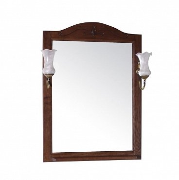 Зеркало ASB-Woodline Салерно 65 массив ясеня, антикварный орех