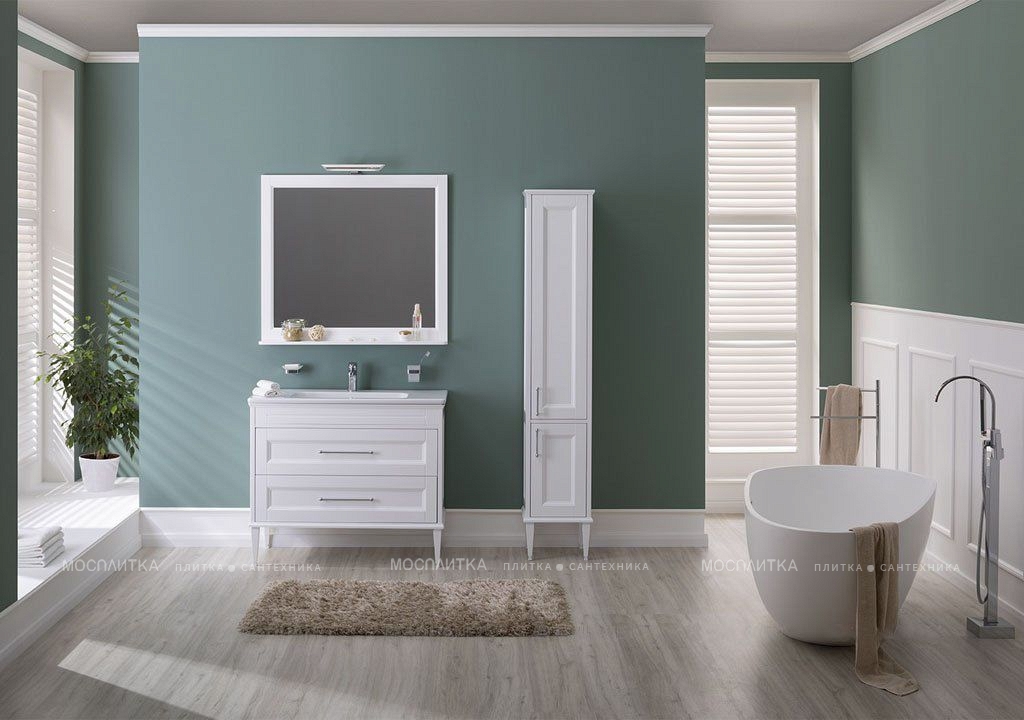 Комплект мебели для ванной Aquanet Бостон М 100 белый - изображение 11