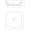 Раковина Omnires Porland настольная 37х37 см (белый глянец), PORTLAND370BP - 2 изображение