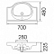 Тумба с раковиной Stella Polar Концепт 70 SP-00000060 70 см напольная, белая - изображение 6