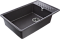 Кухонная мойка GranFest Quarz 75,3, прямоугольная, цвет черный - изображение 2