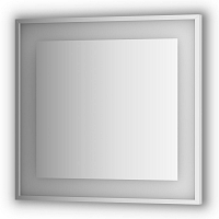 Зеркало в багетной раме и LED-светильником Evoform Ledside BY 2203 80х75 см