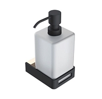 Дозатор для жидкого мыла Boheme Q 10957-G-B золото/черный