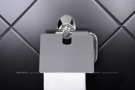 Держатель туалетной бумаги Fixsen Europa FX-21810 с крышкой, хром - 2 изображение