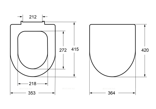 Крышка-сиденье для унитаза Roca Meridian ZRU9307606 с микролифтом, белая - 7 изображение